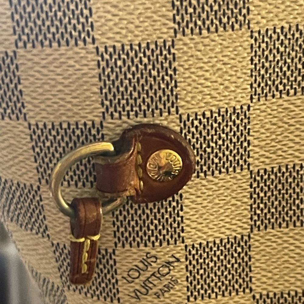 Lv Damier azur mm neverfull bag 12.6x11.4x8 - Picture 5 of 15